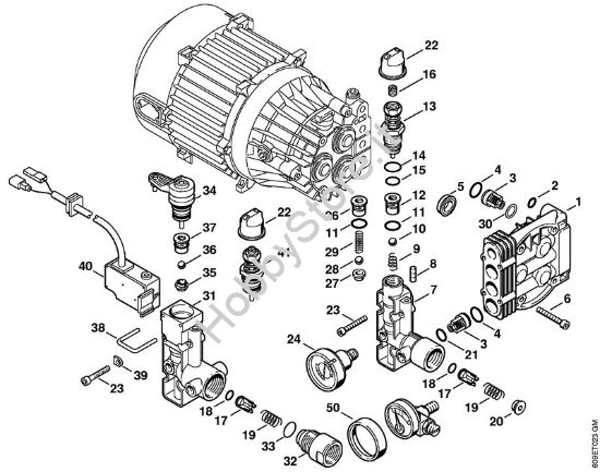 Unità  regolatrice di sicurezza Idropulitrice elettrica (RE) RE 106 K della marca STIHL